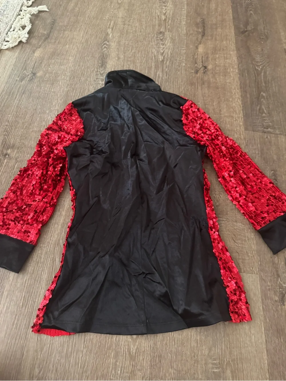Red Sequin Women's Blazer Jacket - Brand Unspecified